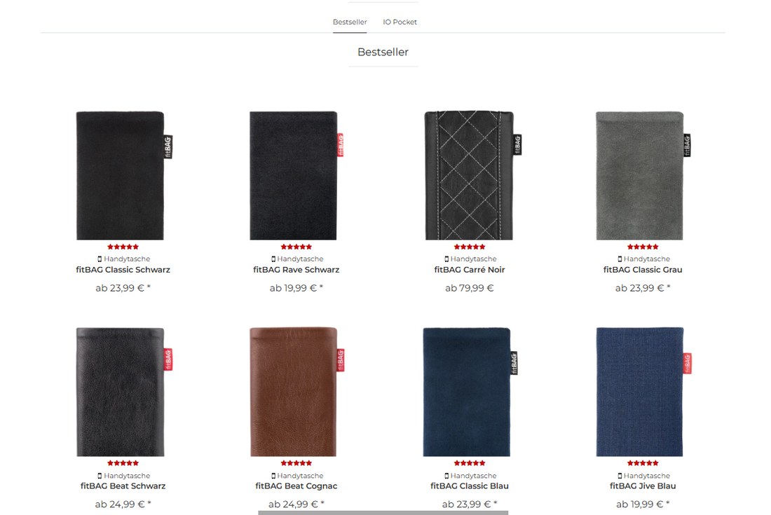 fitBAG Bestseller Handytaschen Übersicht